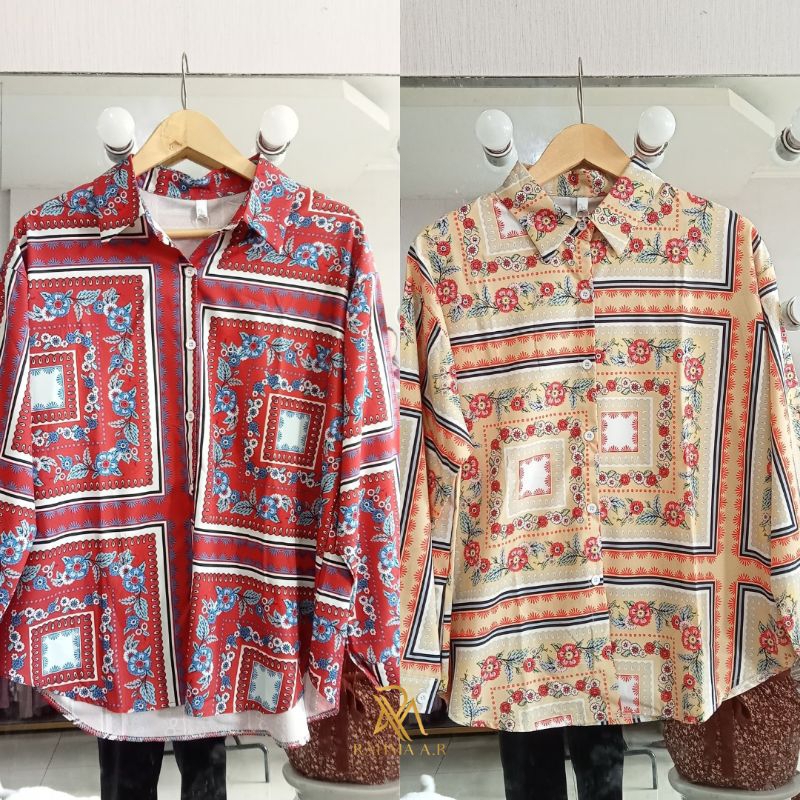 KEMEJA MOTIF BUNGA BY MALIANNI