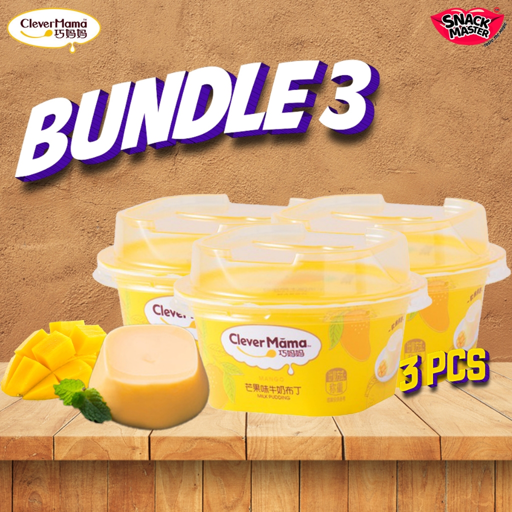 

(CleverMaMa) Bunndle 3 Starwberry susu pudding manggo susu