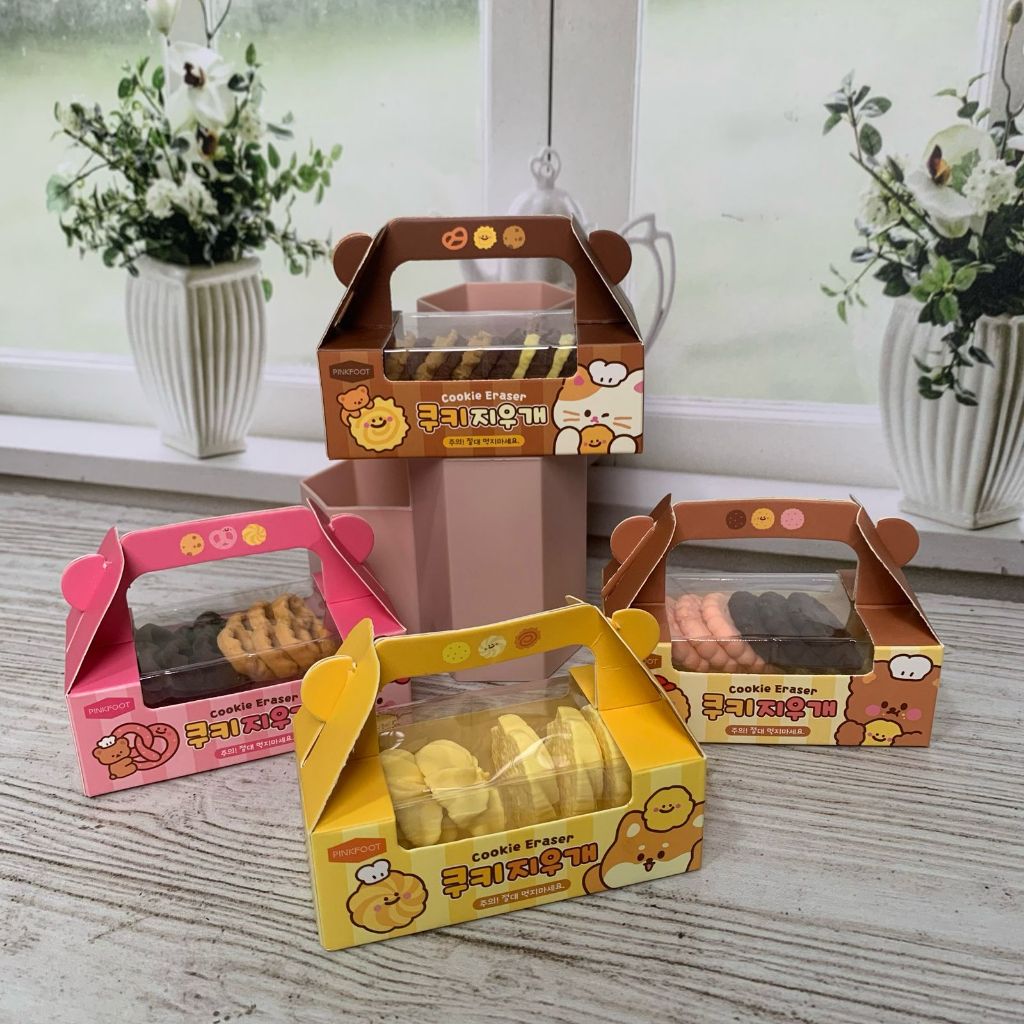 

Penghapus Karet Miniatur Kue Kering 1 Set Isi 6 Pcs Versi 2 ER 1327 - eraser pencil wangi lucu unik estetik