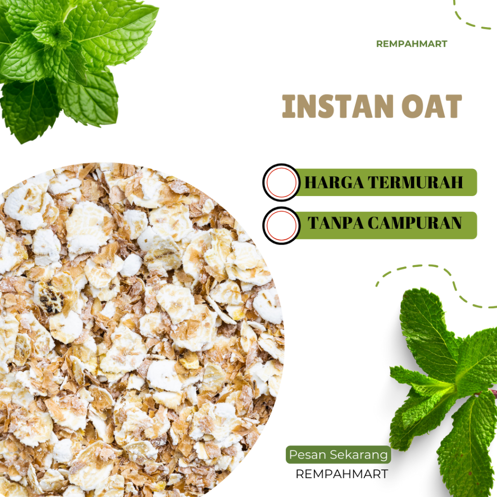 

Gandum Instan Oatmeal / Instan Oat Australia 1kg Premium