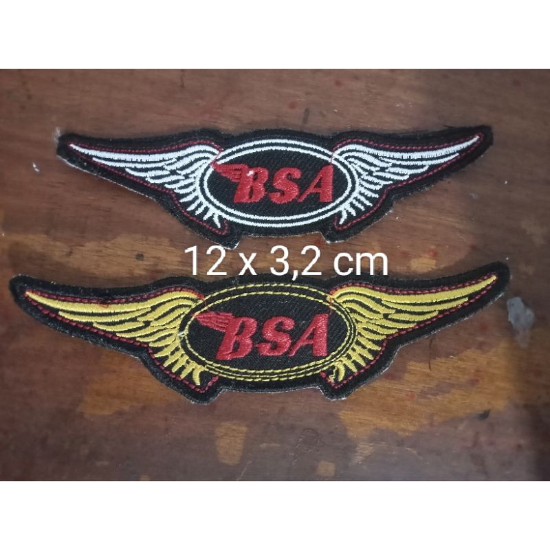 patch bordir bsa wings sayap aksesoris tempelan baju
