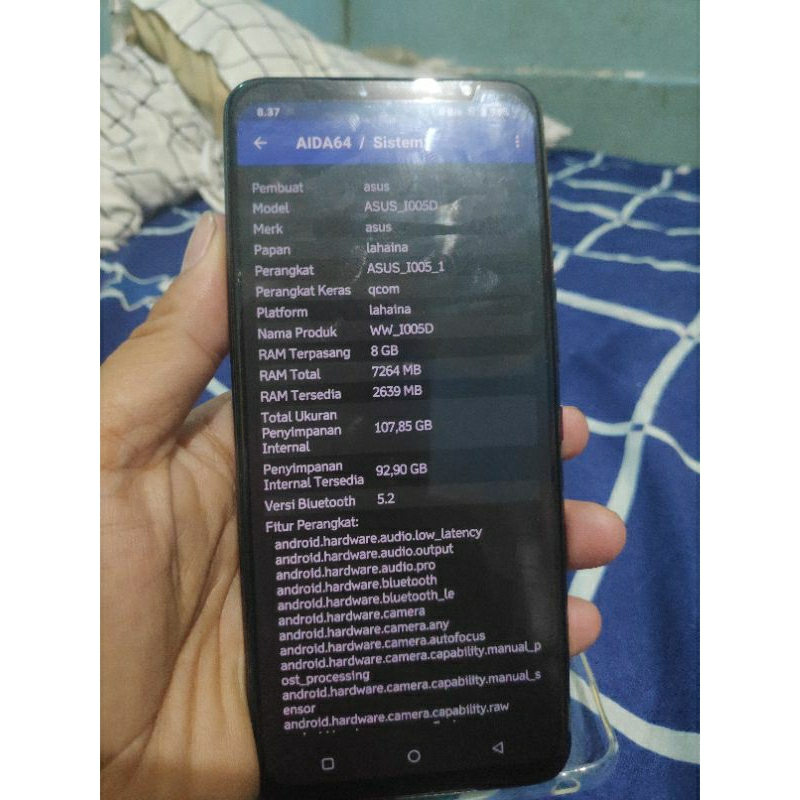 ASUS ROG 5 8/128 UNIT SAJA MINUS