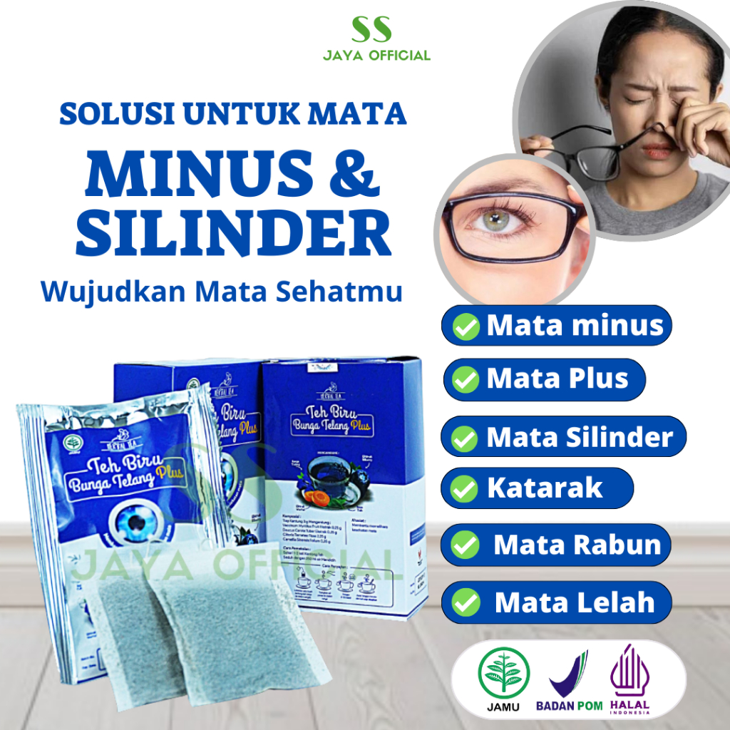 

Teh Biru Bunga Telang Plus Untuk Mata Minus Plus Silinder| obat mata minus - mata silinder - katarak