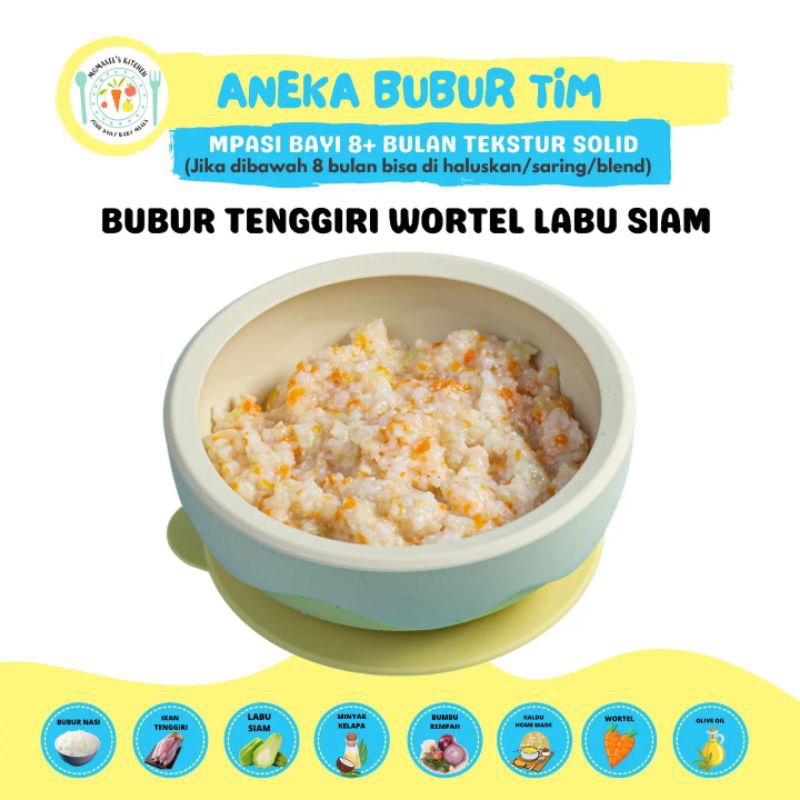 

BUBUR TENGGIRI WORTEL LABU SIAM (MPASI FROZEN)