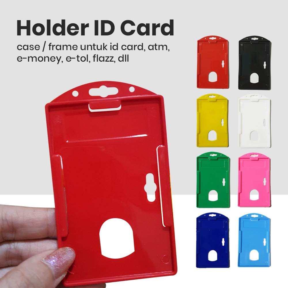 

HOLDER ID CARD / CASE / FRAME ID CARD || Tempat Kartu Name Tag Plastik Satu Sisi Kartu Nama, ID Card