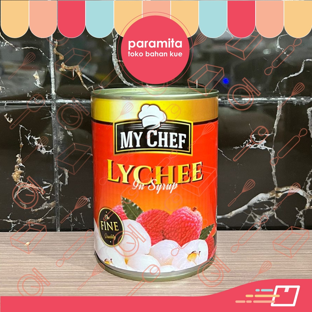 

My Chef Lychee In Syrup Leci Kalengan 565 gr