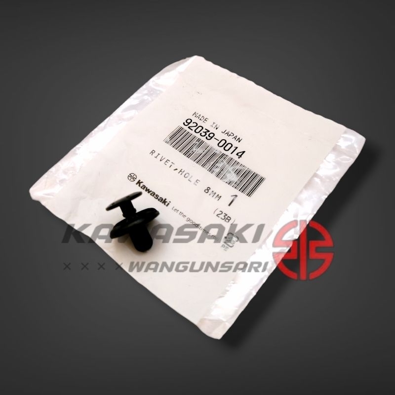 Original  RIVET KLIP BODY UKURAN 8MM NINJA 250 Z900 - 92039-0014