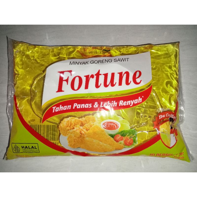 

Minyak goreng fortune 1 liter kemasan bantal