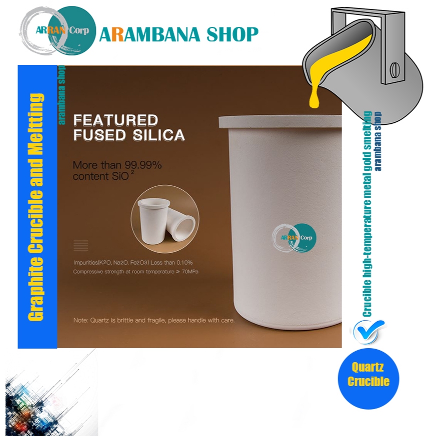 Kowi Graphite Quartz Crucible high-temperature metal gold smelting