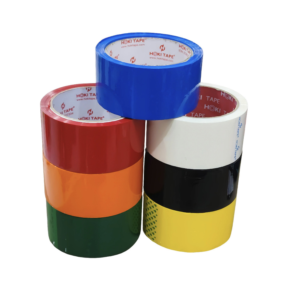 

OPP Lakban Plakban Hoki Warna 48x55 ( 48 mm x 55 Y )
