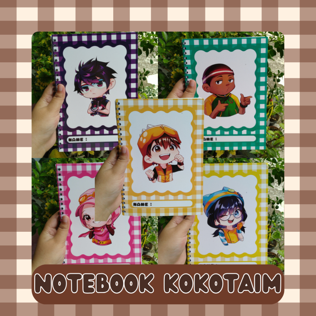 

[PRE-ORDER] KOKOTAIM NOTEBOOK : Boboiboy, Fang, Gopal, Yaya & Ying