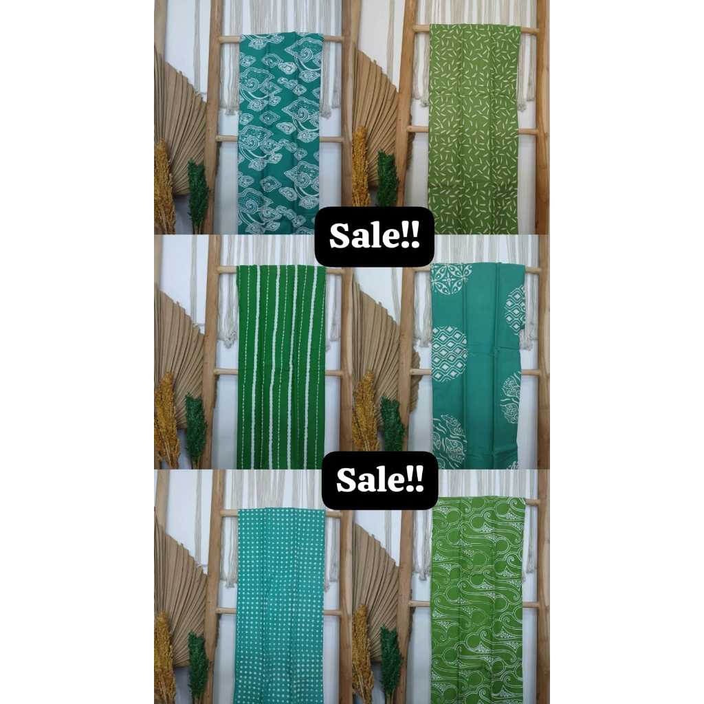 KAIN BATIK CAP WARNA HIJAU/GARUTAN CAP HIJAU/BATIK WARNA HIJAU