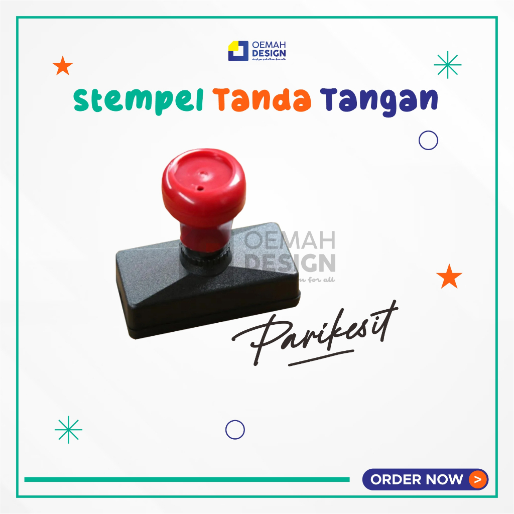 

Stempel Tanda Tangan /Paraf Guru/Stempel TTD