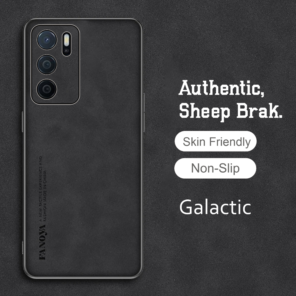 Promo Case Oppo A16 A54s Luxury Casing Sheepskin Leather