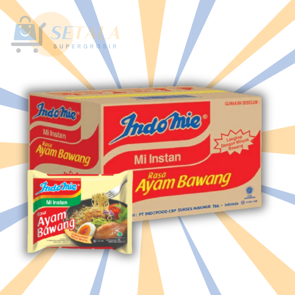 

MIE INSTAN INDOMIE AYAM BAWANG 69GR 1 DUS 40PCS