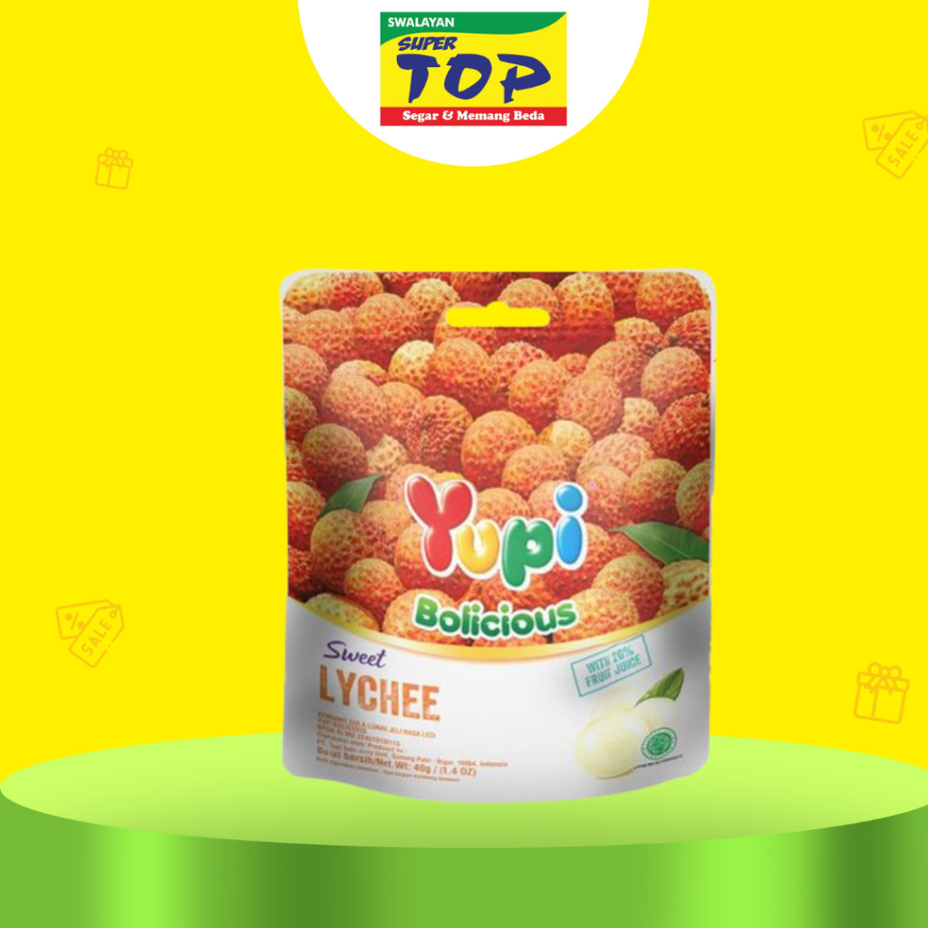 

~TOP~YUPI BOLICIOUS SWEET LYCHEE 40GR