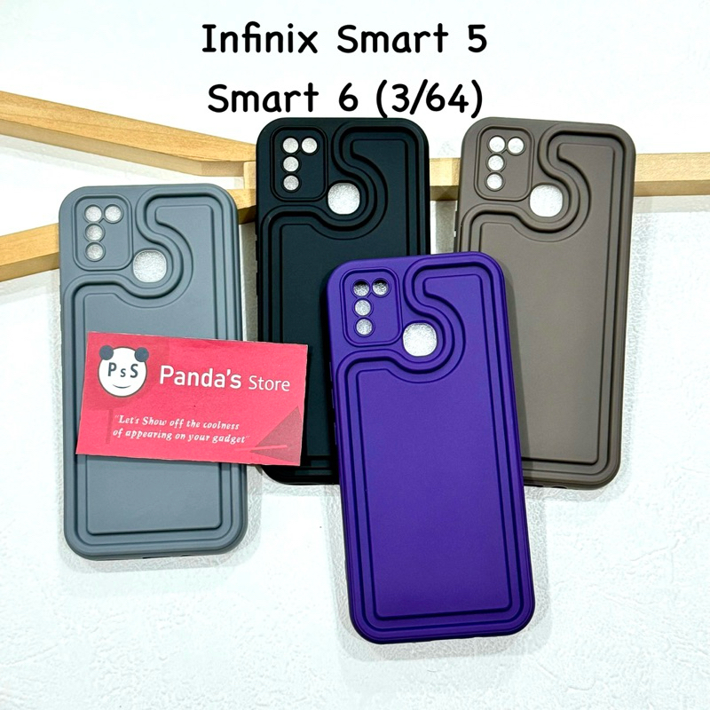 Case Infinix Smart 5, Smart 6 Ram 2/32, Smart 6 3/64 Mugelo Softcase Karet List Pinggir Premium Casi