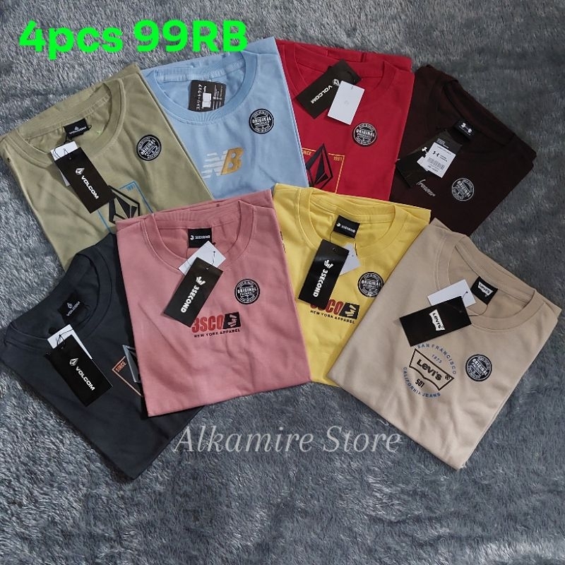 4 pcs 99 Ribu kaos distro anak laki-laki | kaos anak perempuan| kaos distro anak usia 9-14 tahun| ka