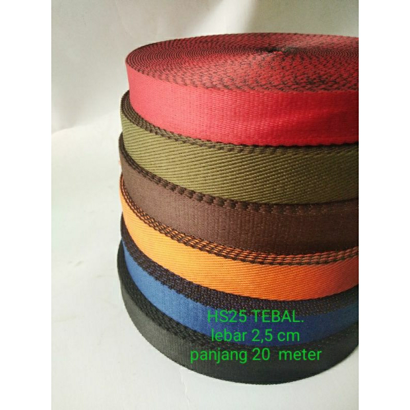 bisban tali webbing HS25 tebal bisban sandal bisban tas bisban tali bisban Hammock