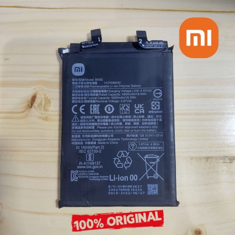 BATRE BN5E BATERAI BN 5E BATTERY XIAOMI REDMI POCO MI 100% ORIGINAL COPOTAN