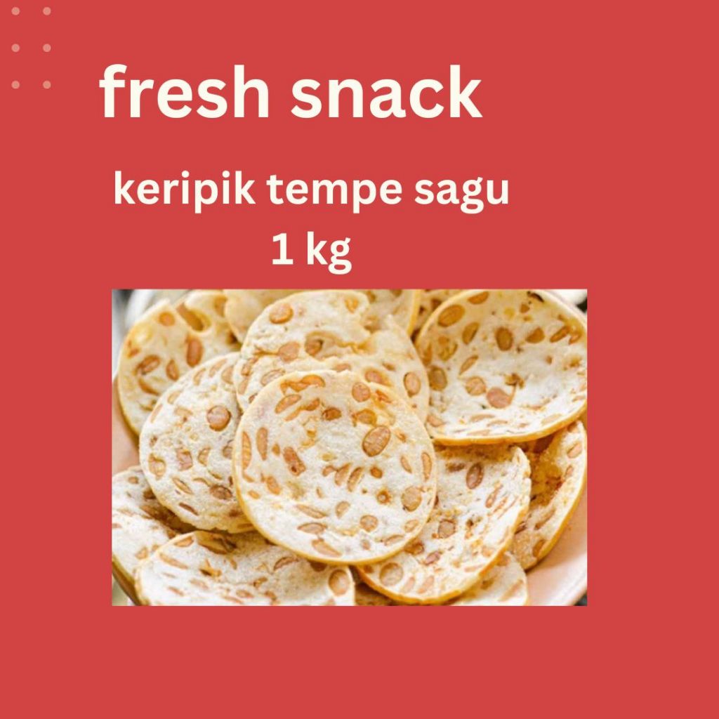 

(1kg) keripik tempe sagu | cemilan enakk!!