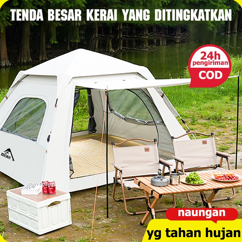 KODE N75K tenda camping 345678 orang tenda double layer tenda otomatis tenda camping besar tenda cam