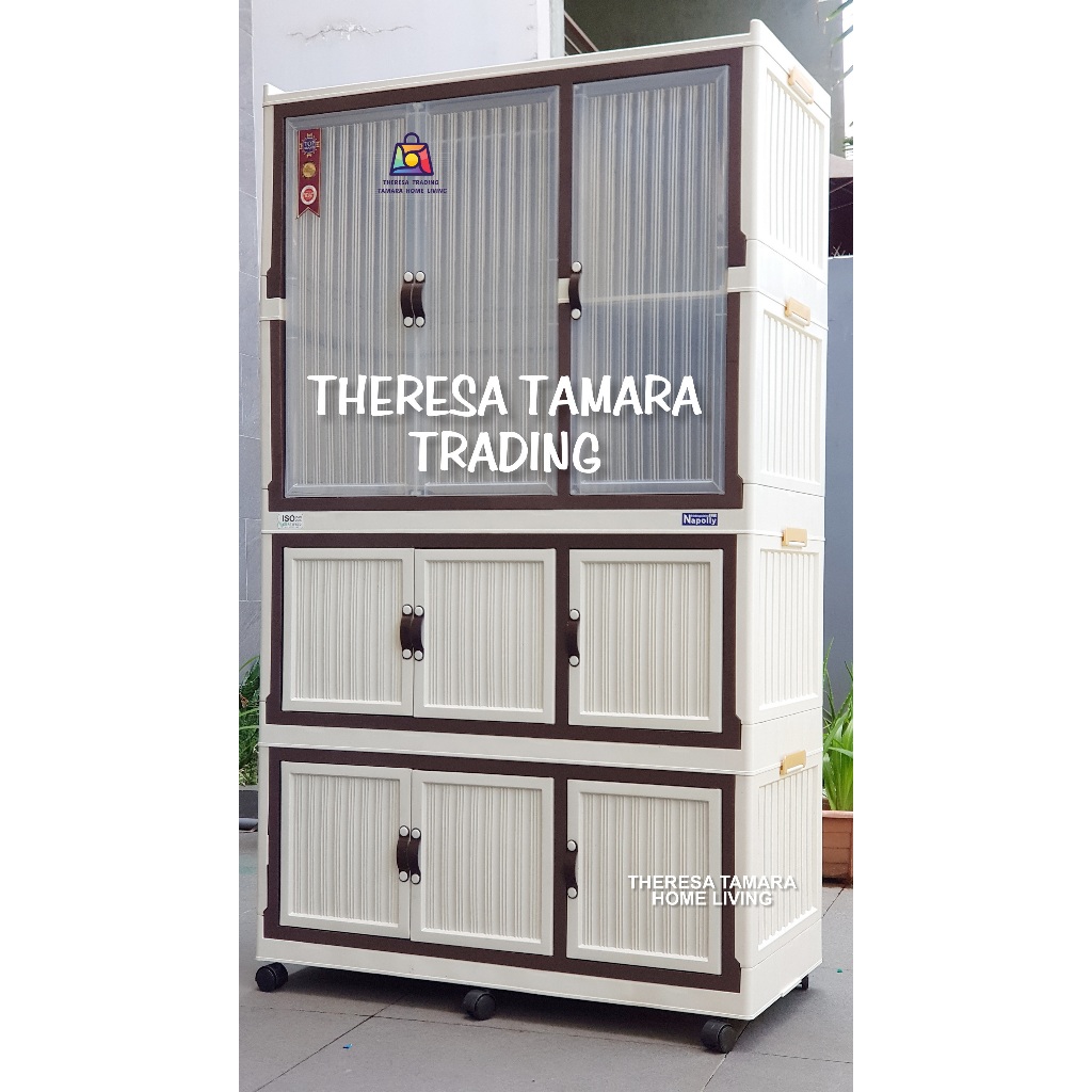 LEMARI PLASTIK SERBA GUNA NAPOLLY CABINE 3211 POLICABINE 9 PINTU GANTUNGAN HANGER PINTU MAGNETIK + R