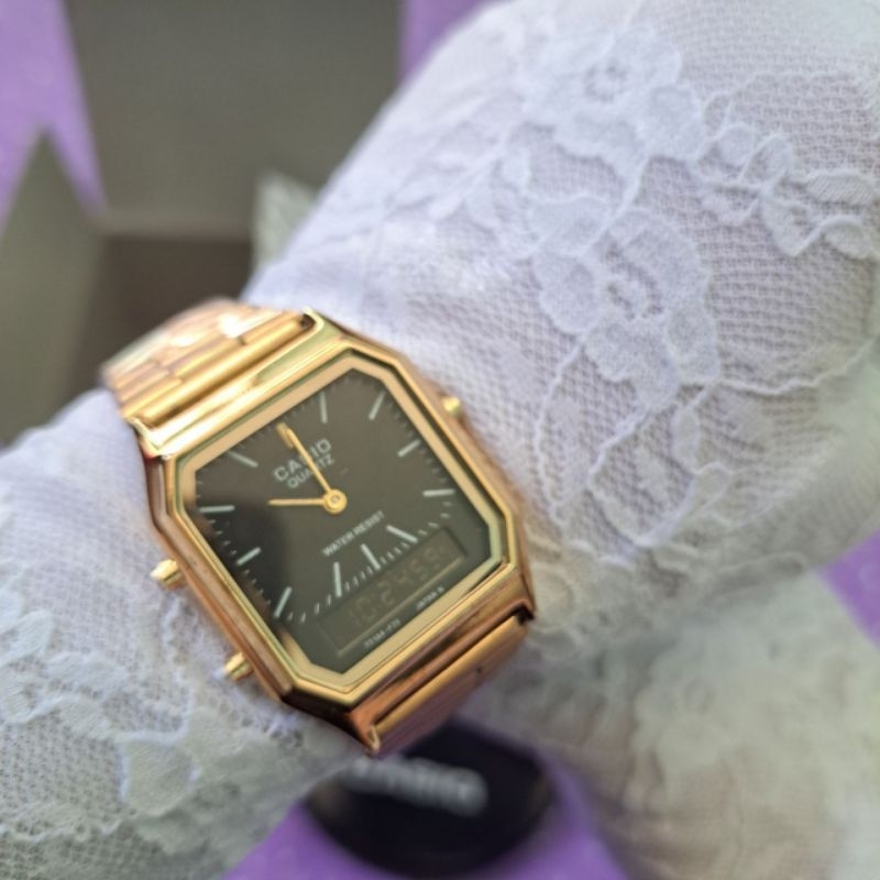 Jam Casio Wanita / Jam Wanita Digital Analog / Jam Rantai Stainless