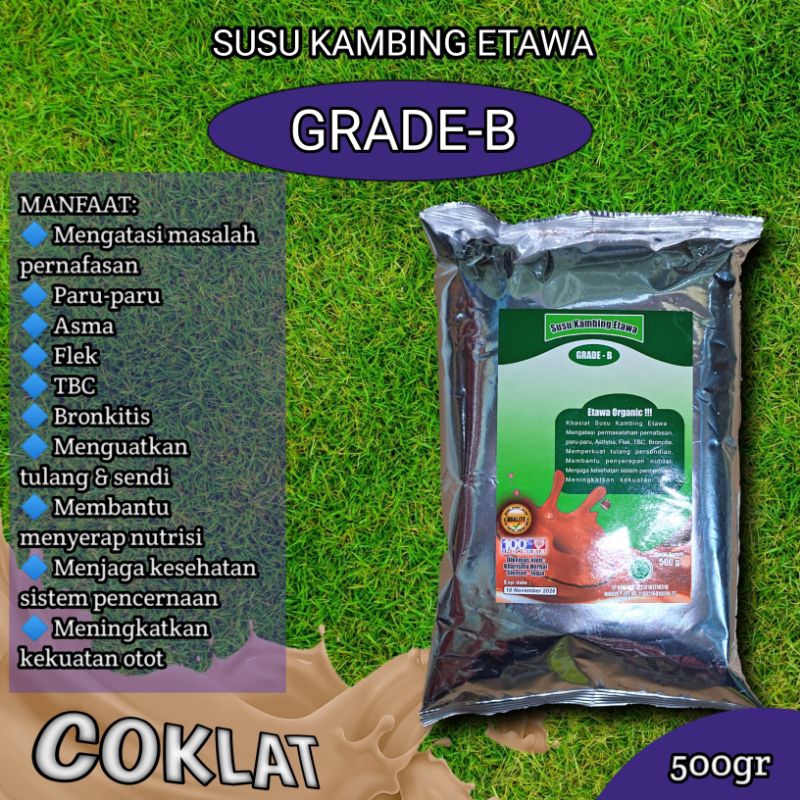 

SUSU KAMBING ETAWA GRADE-B 500GR RASA COKELAT