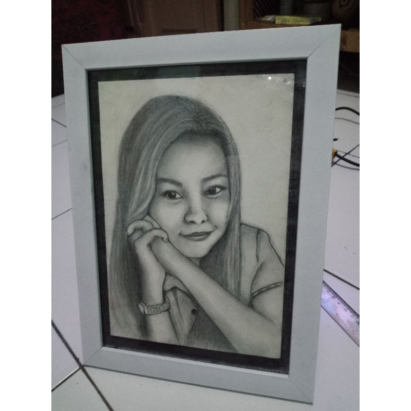 

sketsa lukis pensil handmade