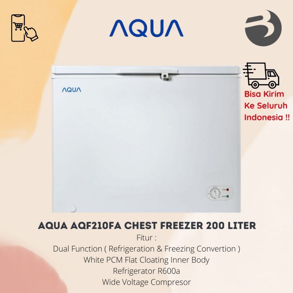 AQUA AQF210FA CHEST FREEZER 200 LITER