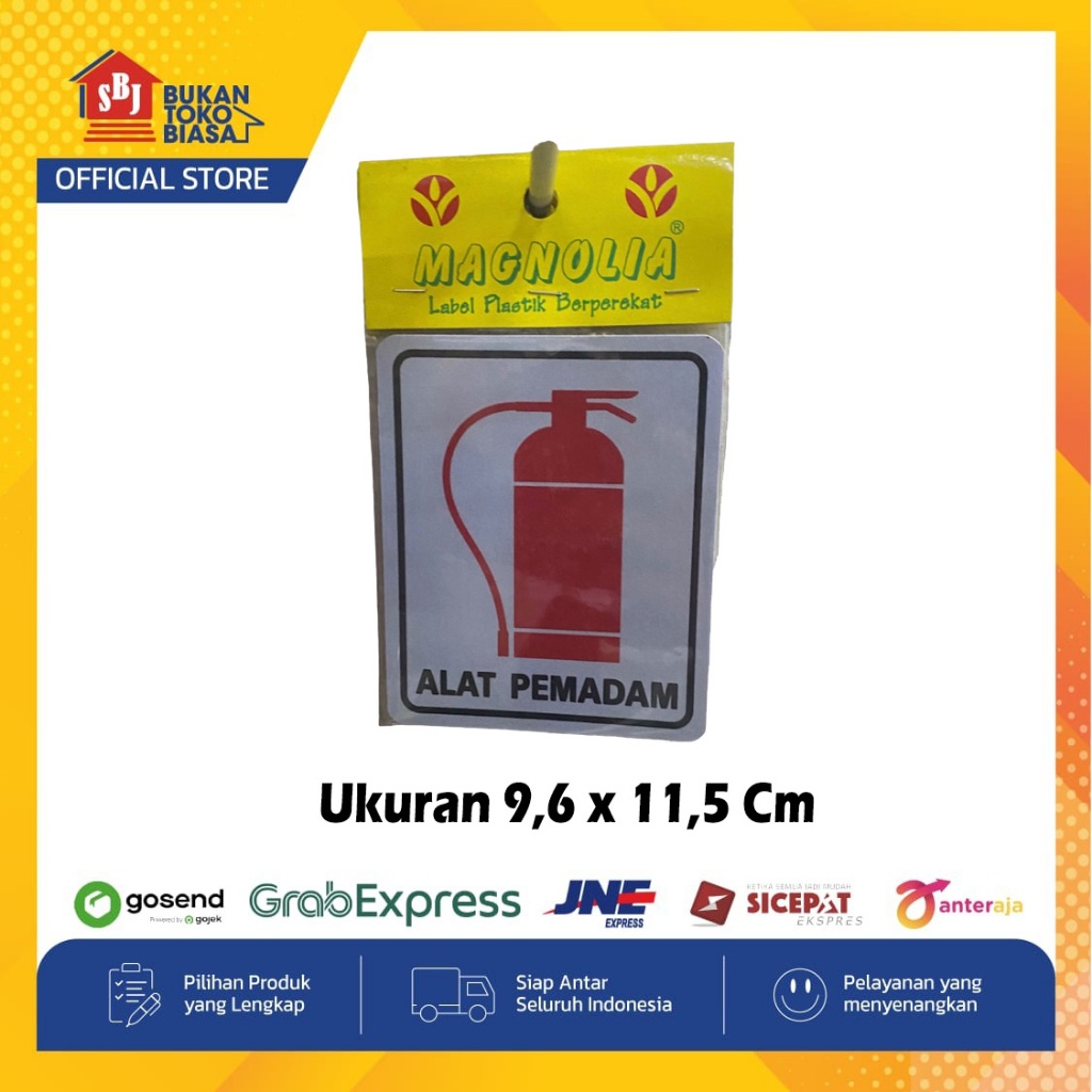 

LBM-10 Label Alat Pemadam 9,6 x 11,5 Cm