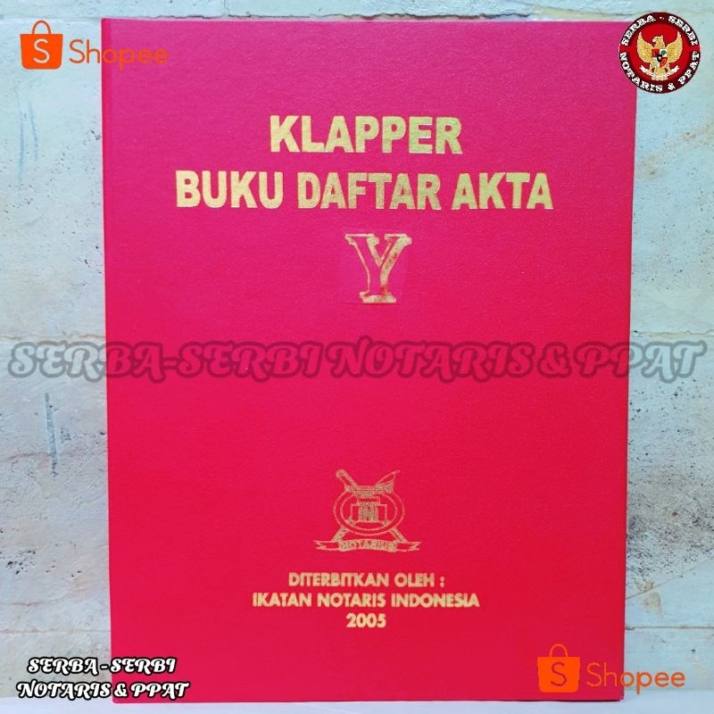 

Buku klapper daftar akta abjad huruf Y