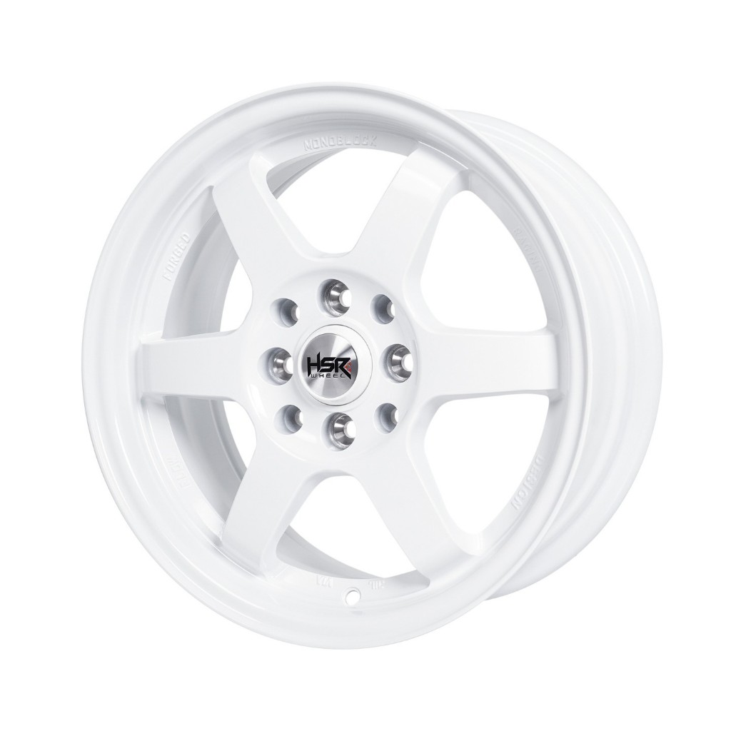 Hsr Wheel Tokyo Velg Mobil Racing Ring 15 Pcd 8X100-114,3 Lebar 6.5 ET40 White