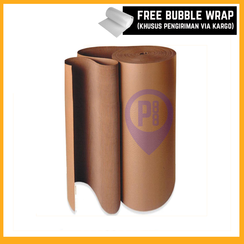 

Kardus Lembaran Single Face 140 cm Roll Pembungkus Corrugated Roll Kardus Gulungan Packing