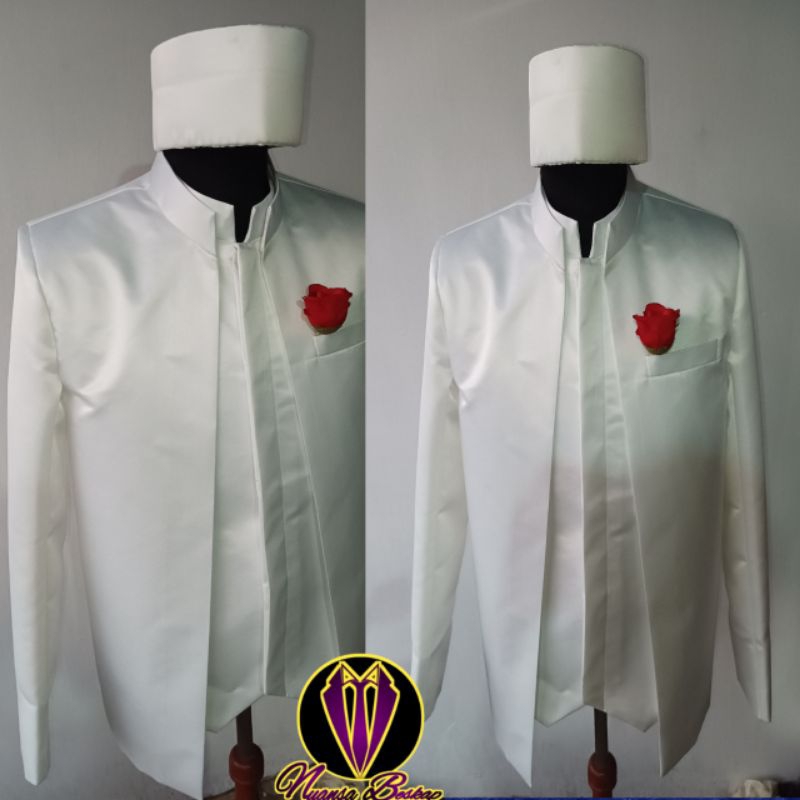 Beskap pengantin / Beskap basofi polos / Beskap manten / Beskap akad / Jasko / Beskap pengantin pria