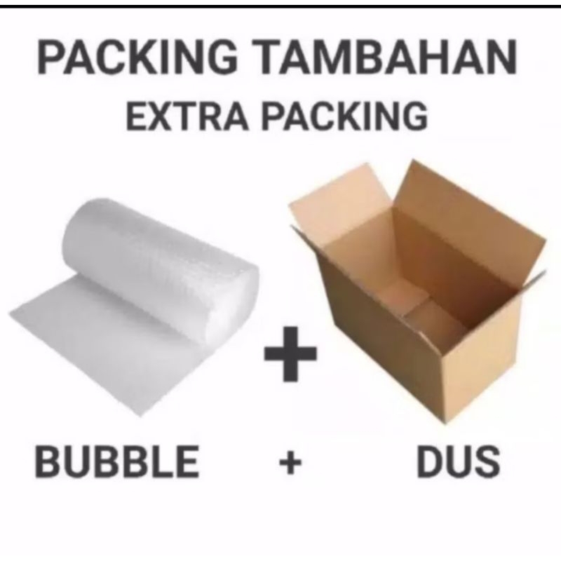 

Extra Tambahan Packing Kardus+Buble Warp