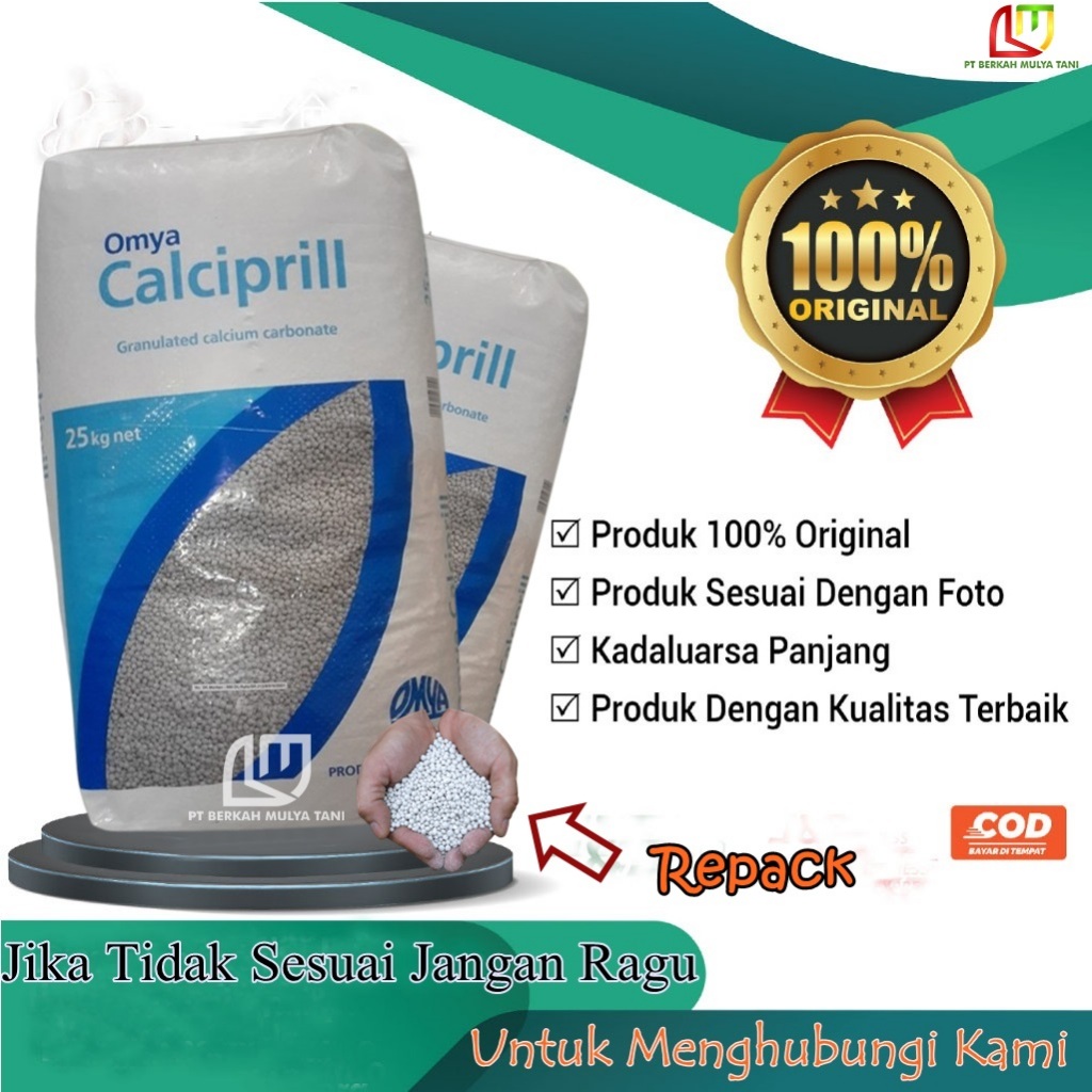 Pupuk Omya Calciprill 110 Kalsium Karbonat Calcium Carbonate 1 Kg Repack