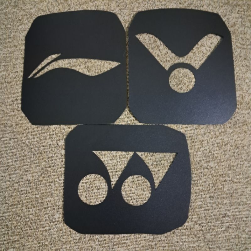 STENCIL CARD MIKA CETAKAN LOGO SENAR RAKET BADMINTON