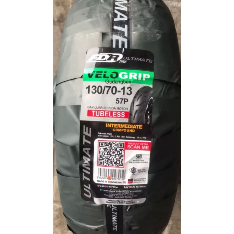 ban luar federal vellogrip 130/7013 Velo grip pcx160 belakang n max. origianal fdr