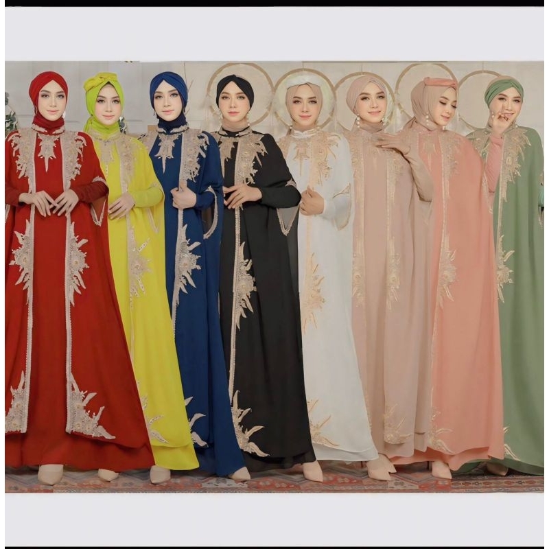 KAFTAN MAYA ALLSIZE BAHAN SIFON ALKHATIB COLLECTION / GAMIS SYARI / JUBAH POLOS / DRESS / ZAKIAHALKH