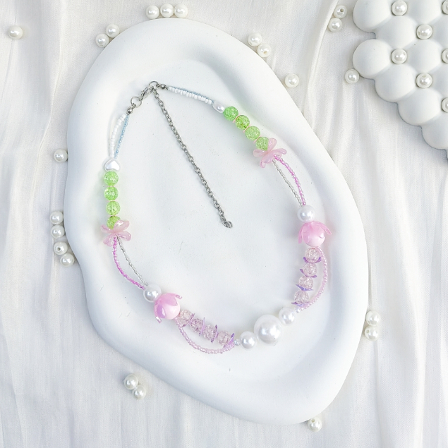 Maknatali Kalung manik-manik aesthetic kalung lucu kalung gemas Kalung korean style kalung beads kal