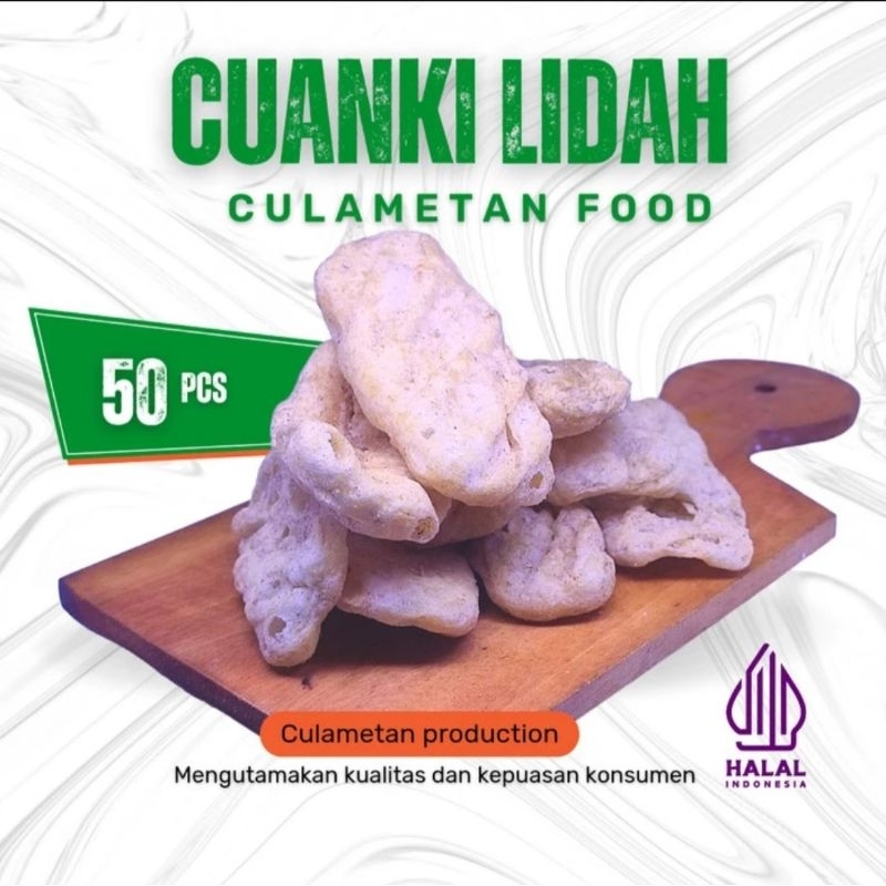 

CUANKI LIDAH KERING ISI 50 PCS