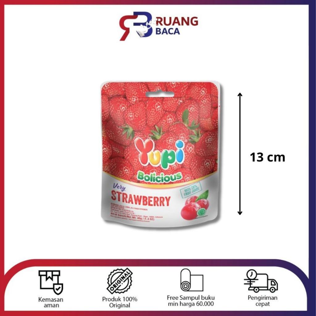 

YUPI BOLICIOUS STRAWBERRY 40GR