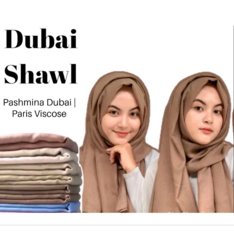 Pashmina Dubai Voal | Pashmina Dubai Sawl Bahan Paris Voal