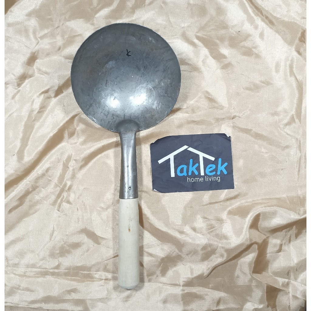 CIDUK BERAS KECIL WAJAN MIE NASI GORENG IKAN TELUR GODOK REBUS KACANG KACANGAN TEBAL BULAT BAJA PLAT