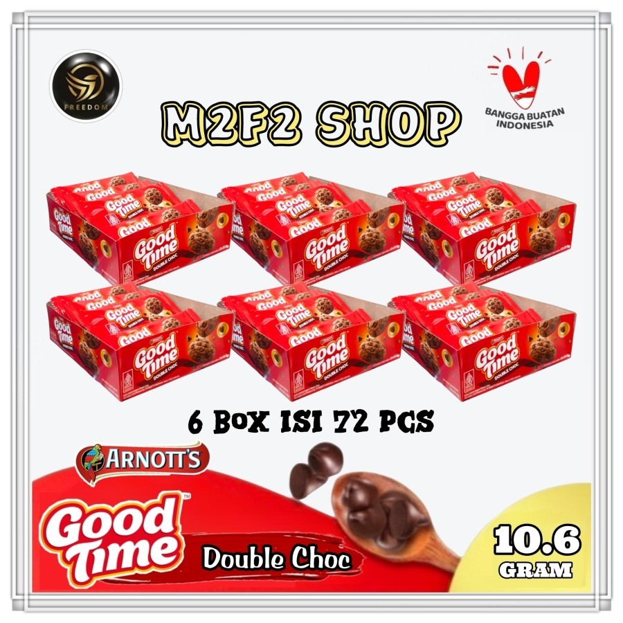 

Good Time Double Choco Chips Cookies | Kukis Cokelat - 10,6 gr (Kemasan 6 Box)