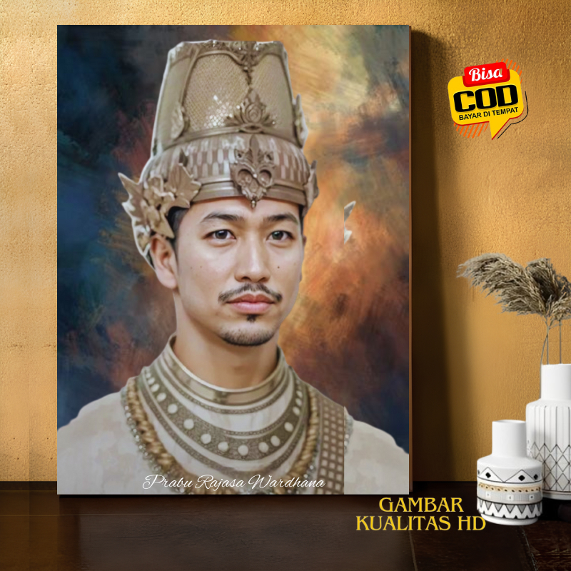 Poster Raja Majapahit Rajasa Wardhana Hiasan Dinding Aesthetic Untuk Pajangan Ruang Tamu