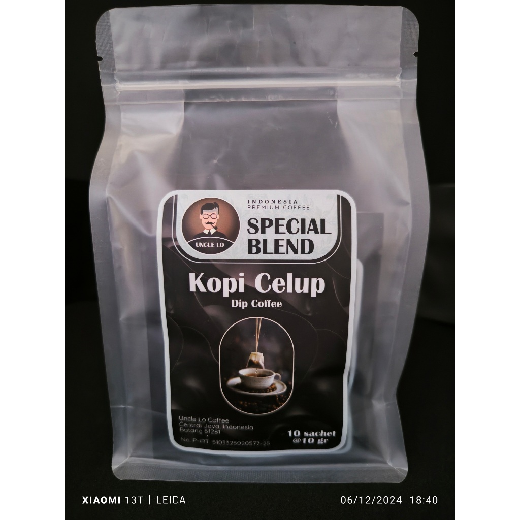 

KOPI CELUP SPECIAL BLEND UNCLE LO - ISI 10 SACHET @10gr