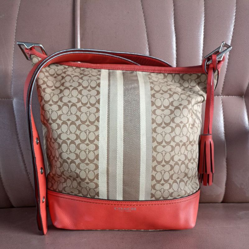 coach sling hobo kanvas cantik